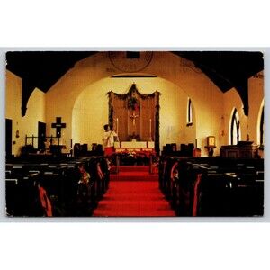 Vintage Postcard St. Andrews Episcopal Church Edwardsville IL 1988 Postmarked